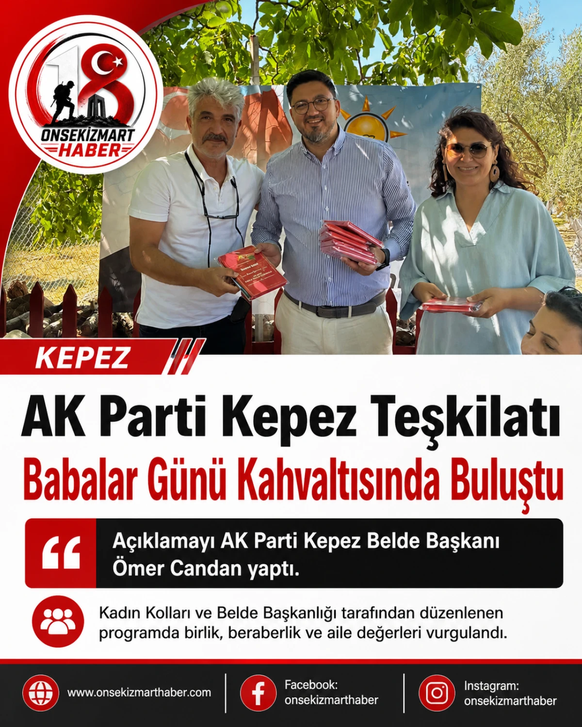 AK Parti Kepez Teşkilatı Babalar G&uuml;n&uuml; Kahvaltısında Buluştu
