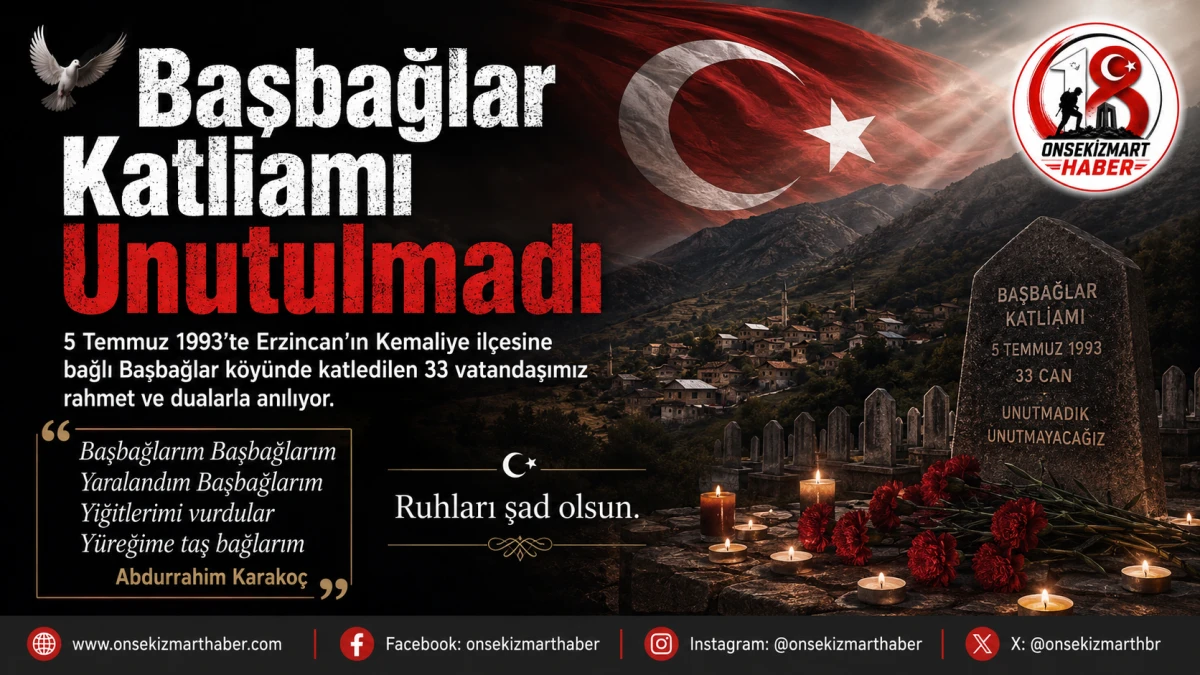 Başbağlar&rsquo;ın Yarası Hala Kanıyor: 33 Masum Can Dualarla Anıldı
