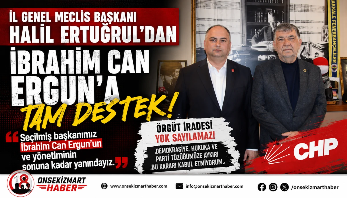 Halil Ertuğrul&rsquo;dan İbrahim Can Ergun&rsquo;a Tam Destek: &ldquo;&Ouml;rg&uuml;t&uuml;n İradesi Yok Sayılamaz&rdquo;
