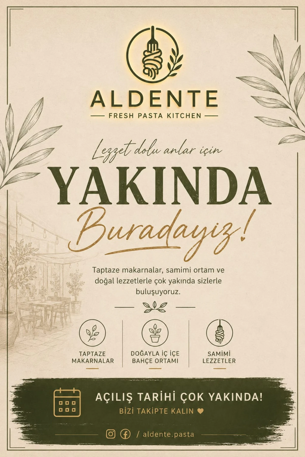 İtalyan Şeflerin Dokunuşuyla Aldente Fresh Pasta Kitchen A&ccedil;ılışa Hazırlanıyor