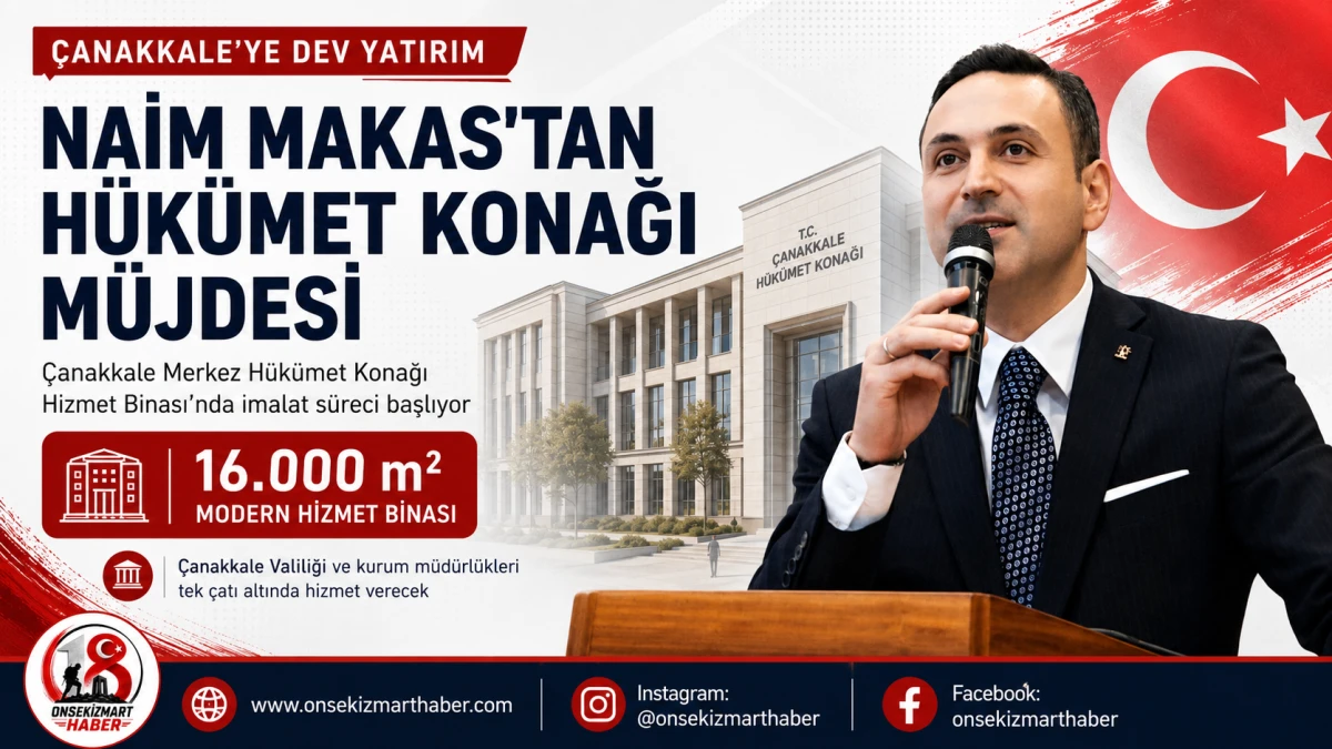 Naim Makas Duyurdu: &Ccedil;anakkale&rsquo;ye 16 Bin Metrekarelik Dev Yatırımda S&uuml;re&ccedil; Başlıyor