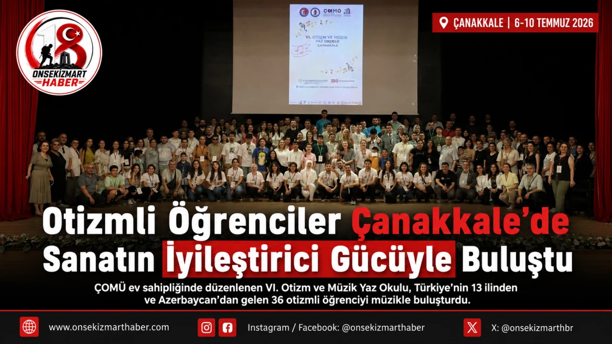 Otizmli &Ouml;ğrenciler &Ccedil;anakkale&rsquo;de Sanatın İyileştirici G&uuml;c&uuml;yle Buluştu